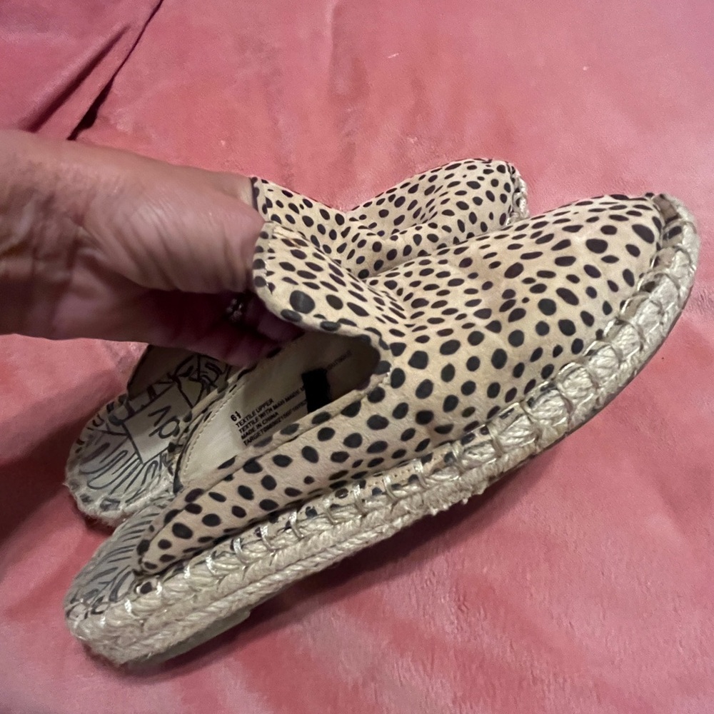Leopard DV mule shoes